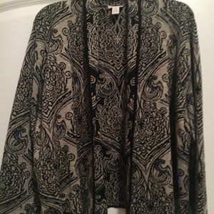 Chicos Shimmer for the Holidays Sweater Jacket Winter Sale